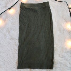 Green H&M Pencil Skirt
